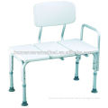 2015 Hot selling aluminum transfer bench tub shower seat with back